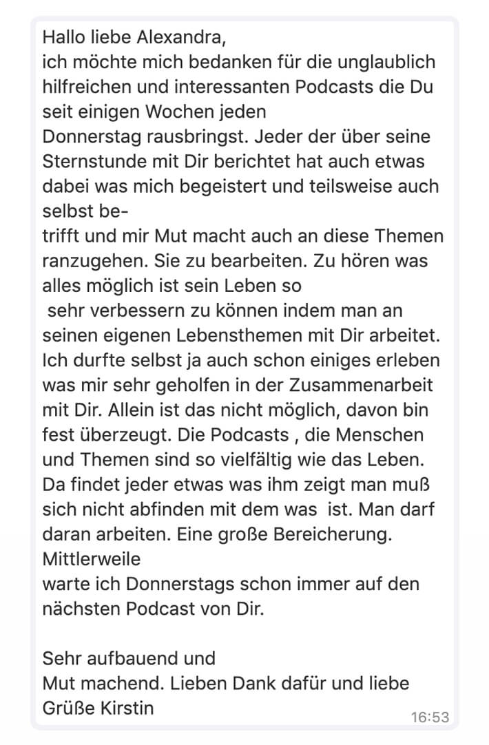 Podcast Kundenstimme 7 - Herzkanal Alexandras Sternstunde
