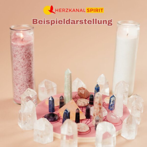 Holzplatte für Kristallgitter-Aufstellungen – Bild 6