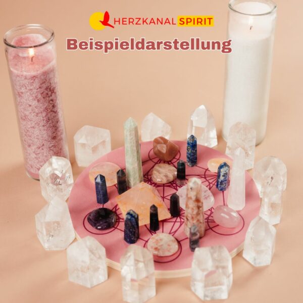Holzplatte für Kristallgitter-Aufstellungen – Bild 7