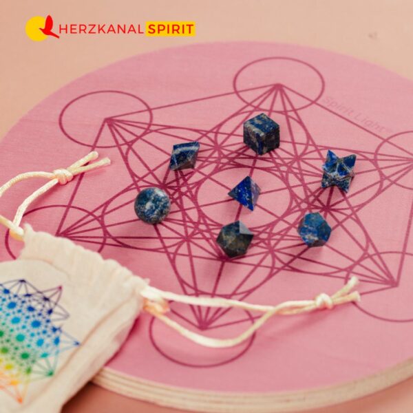 Dein Heiliges Geometrie-Set Lapislazuli Steine – Bild 3