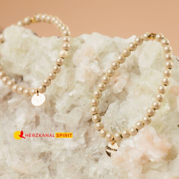 Lichtperlen-Armband 6mm gold