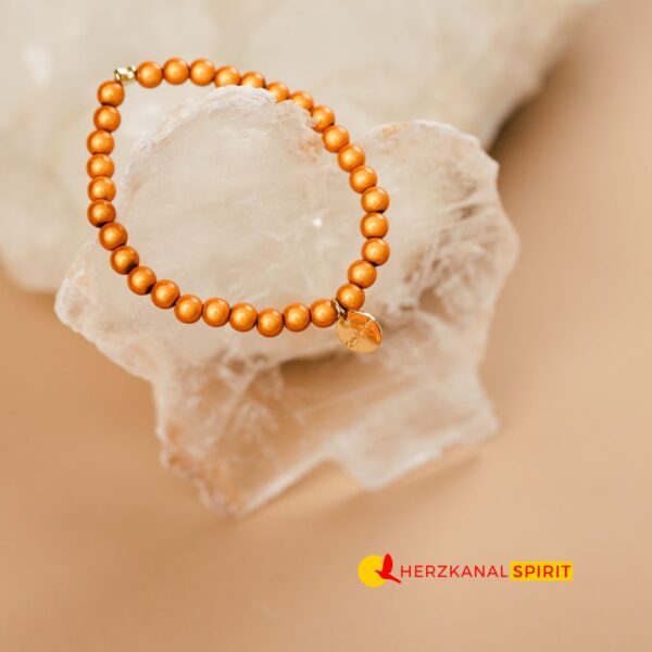 Lichtperlen-Armband 6mm orange